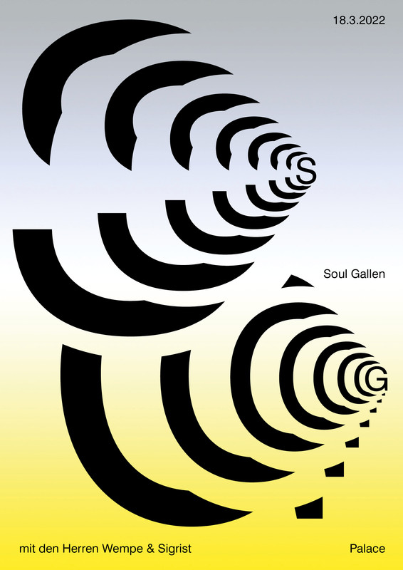 Soul Gallen By Studio Anna Haas Typo Graphic Posters