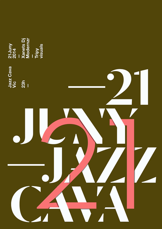 Jazzcava3 By Quim Marin Typo Graphic Posters