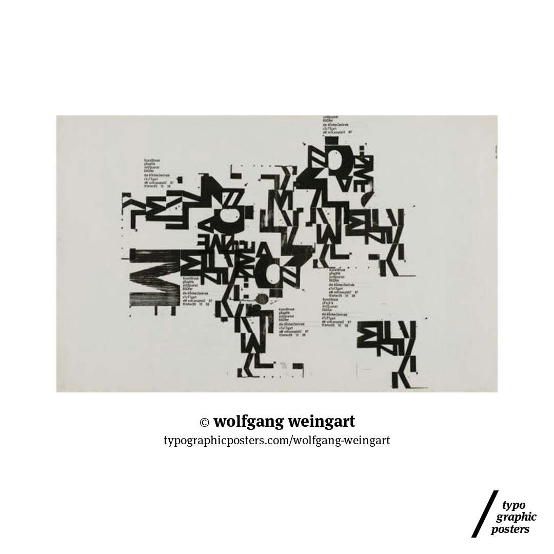 10 weingart”, by wolfgang weingart - typo/graphic posters