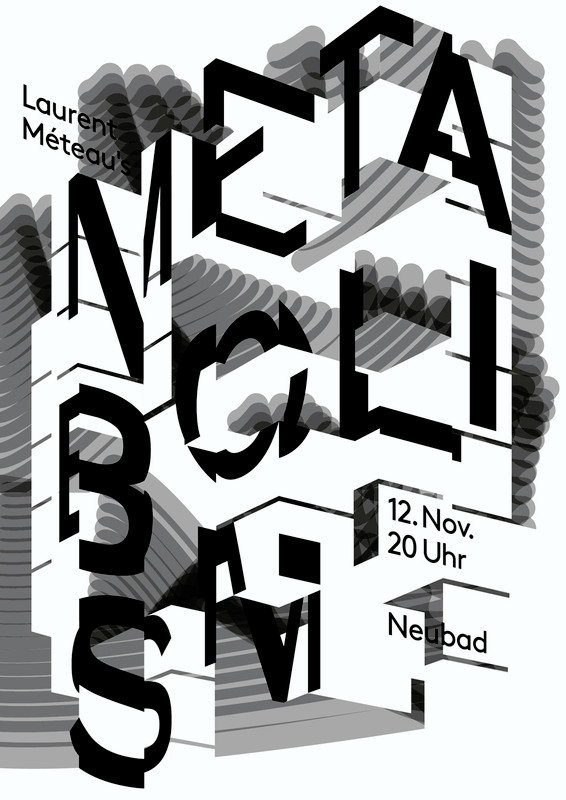 “Neubad Series”, 2015, by Kim Migliore for Neubad - typo/graphic posters