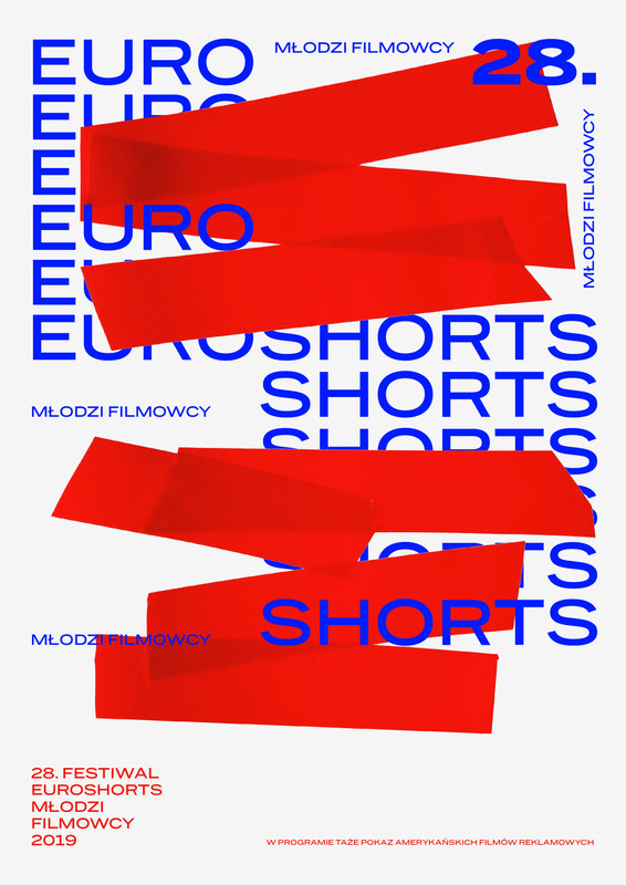 “euroshorts” 2019 By Alina Rybacka Gruszczyńska Typo Graphic Posters
