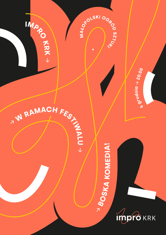 “Impro KRK w ramach festiwalu Boska Komedia”, 2019, by bisoñ studio ...