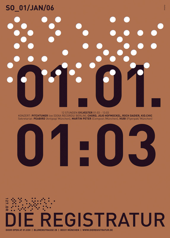 “Die Registraur, in Munich”, 2006, by Designliga typo/graphic posters