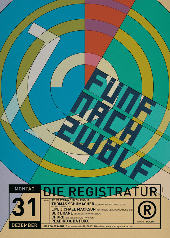 “Die Registraur, in Munich”, 2008, by Designliga typo/graphic posters