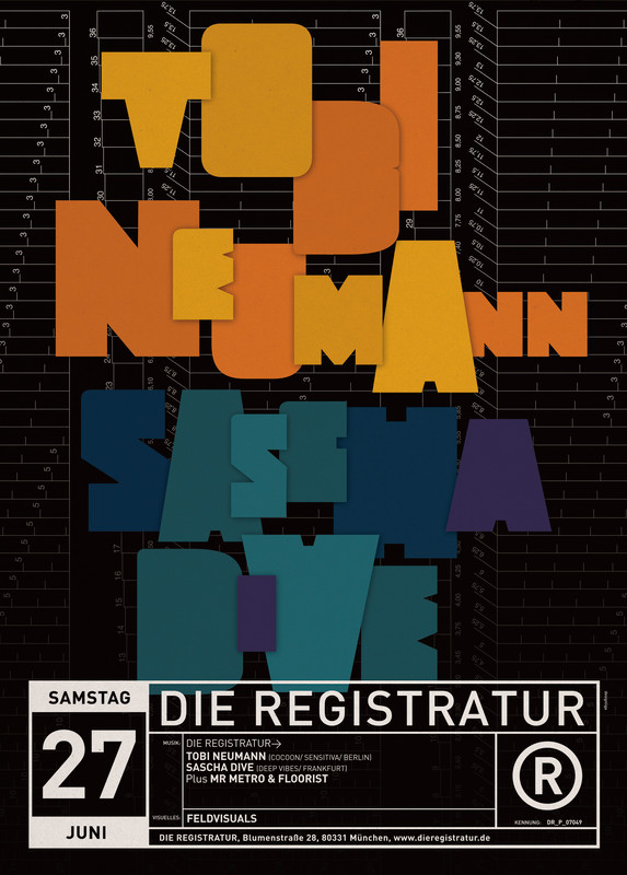 “Die Registraur, in Munich”, 2008, by Designliga typo/graphic posters
