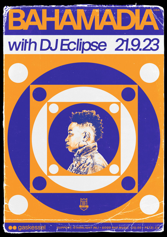 Bahamadia Hiphop 90s Poster Vintage