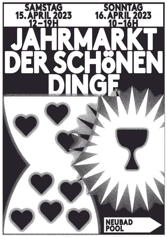 “Jahrmarkt der schönen Dinge”, 2023, by Luc Sohm for Neubad - typo 