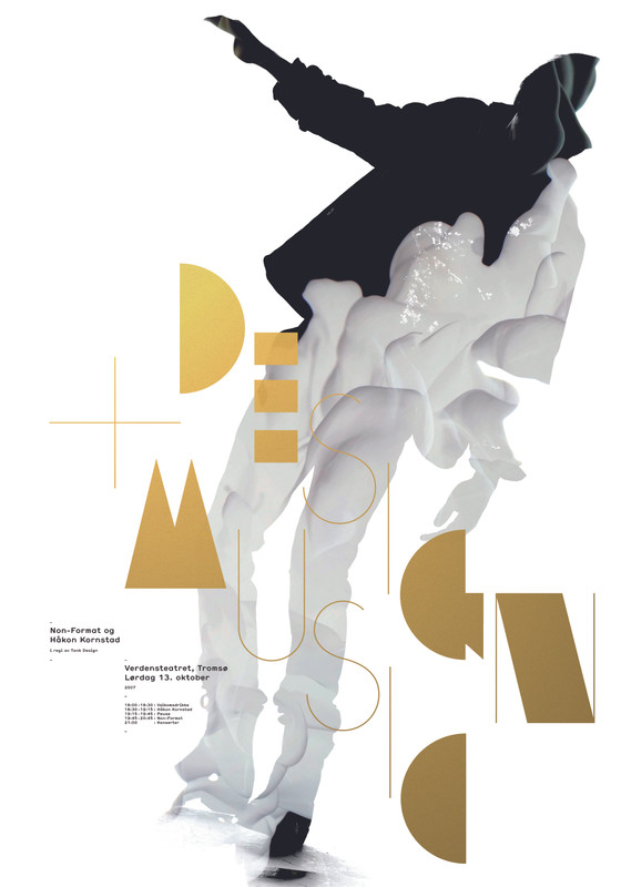 Design+Music”, 2007, by Non-Format - typo/graphic posters