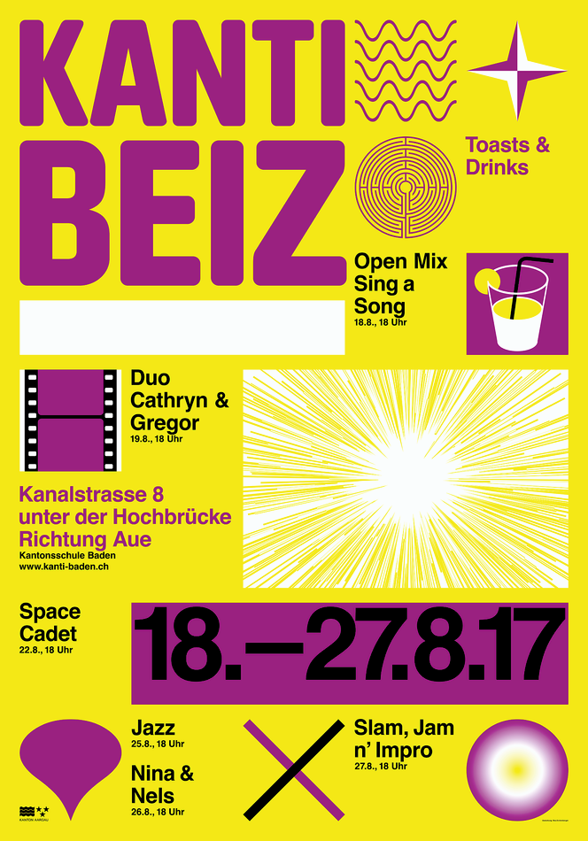 Kanti Beiz 17 By Res Eichenberger Design Switzerland Typo Graphic Posters