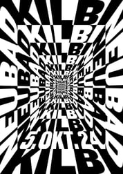 Neubad Kilbi”, 2024, by Erich Brechbühl - typo/graphic posters